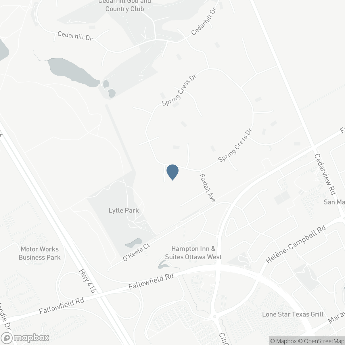 30 SPRING CRESS DRIVE, Ottawa, Ontario K2R 1A1